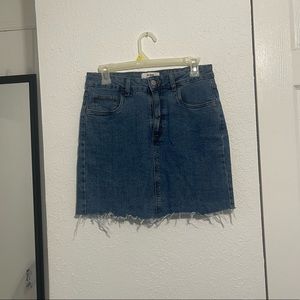 Denim mini skirt